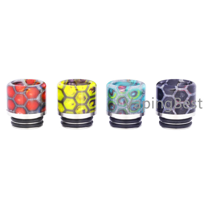 Anti Spit Back Honeycomb Mouthpiece Stainless Steel 810 Drip Tip for All 810 Sized Tanks